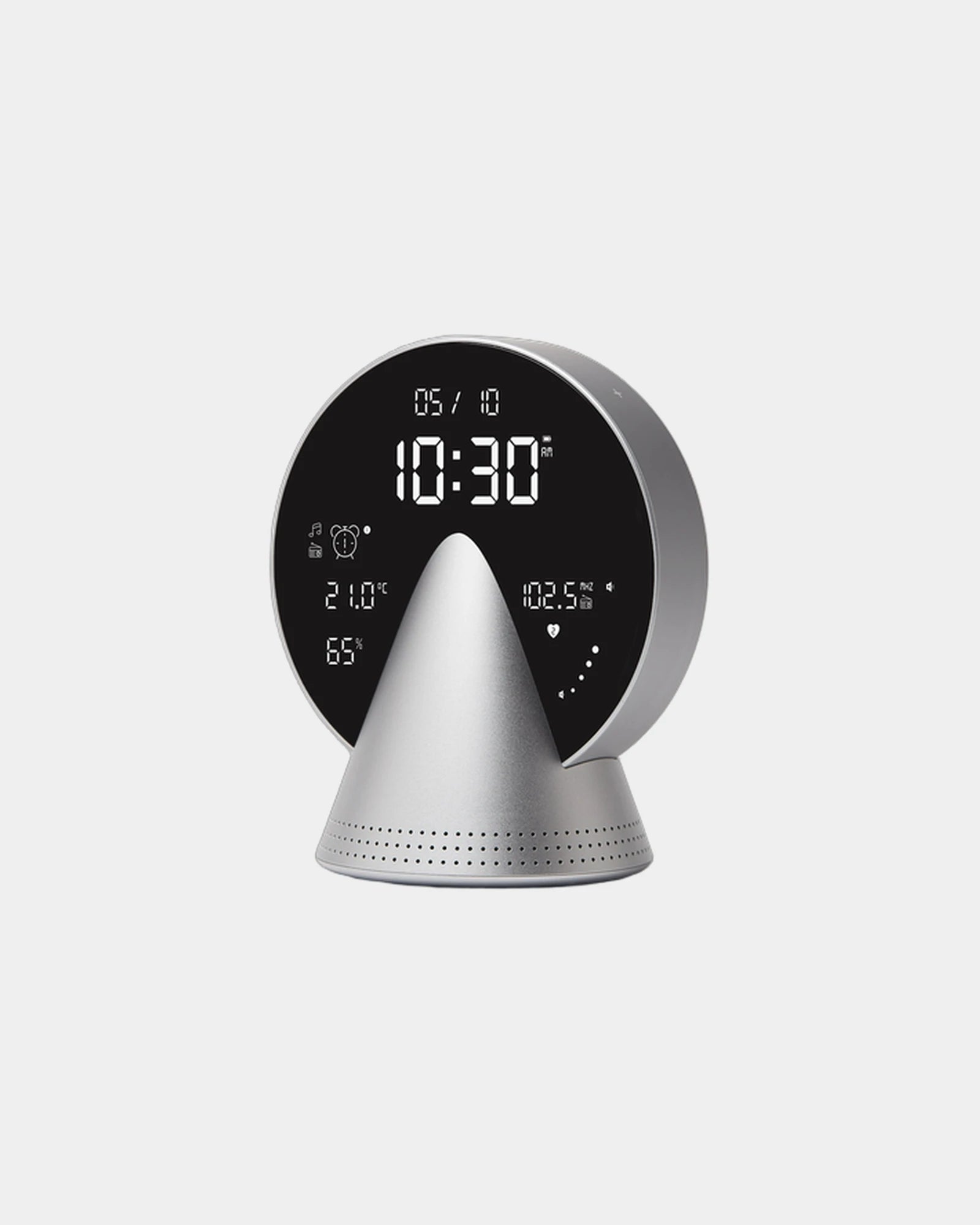 Radio-réveil Bluetooth aluminium Lexon Conic à personnaliser - 11