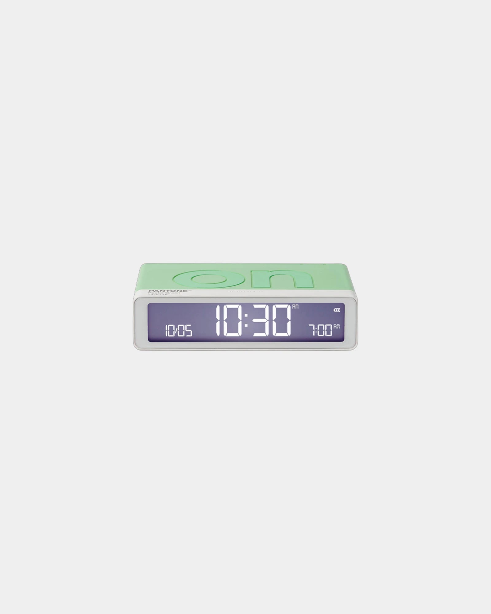 Réveil LCD réversible Lexon Flip+ MIMOSA à personnaliser - Pastel Green