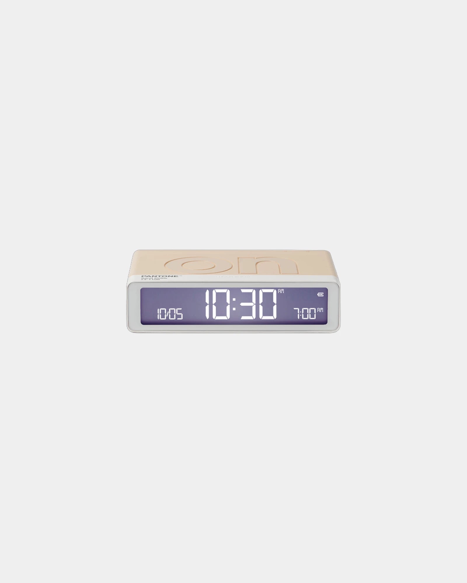 Réveil LCD réversible Lexon Flip+ MIMOSA à personnaliser - Sand Dollar