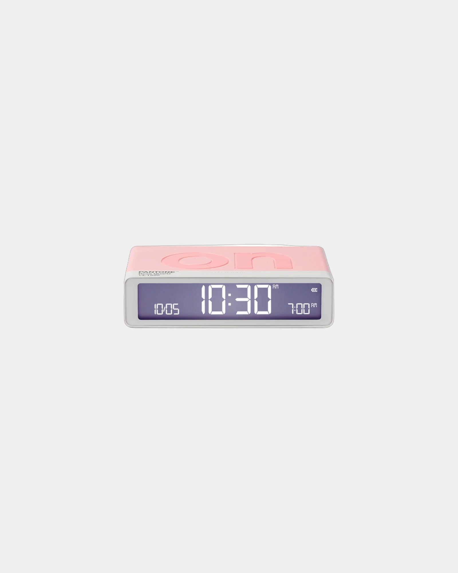 Réveil LCD réversible Lexon Flip+ MIMOSA à personnaliser - Rose Quartz