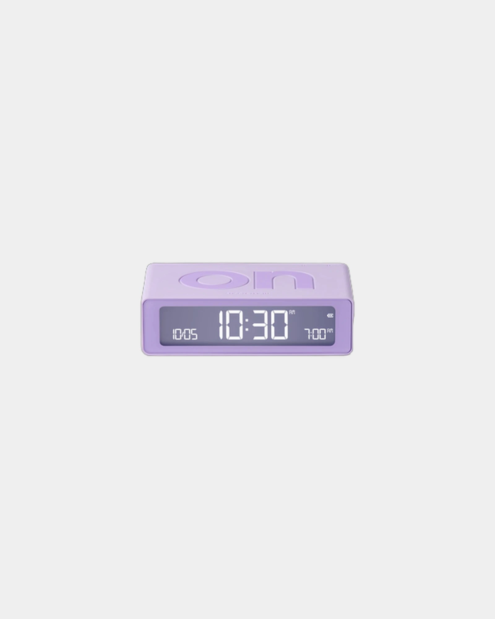 Réveil LCD réversible Lexon Flip Mini à personnaliser - Lilac