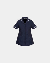 Tunique classique stretch 65% polyester à personnaliser - Bleu Marine