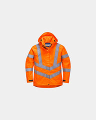 Parka femme respirante Hi-Vis à personnaliser - Orange