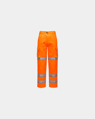 Pantalon haute-visibilité femme Portwest à personnaliser - Orange