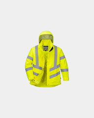 Parka d'hiver haute visibilité femme à personnaliser - Jaune