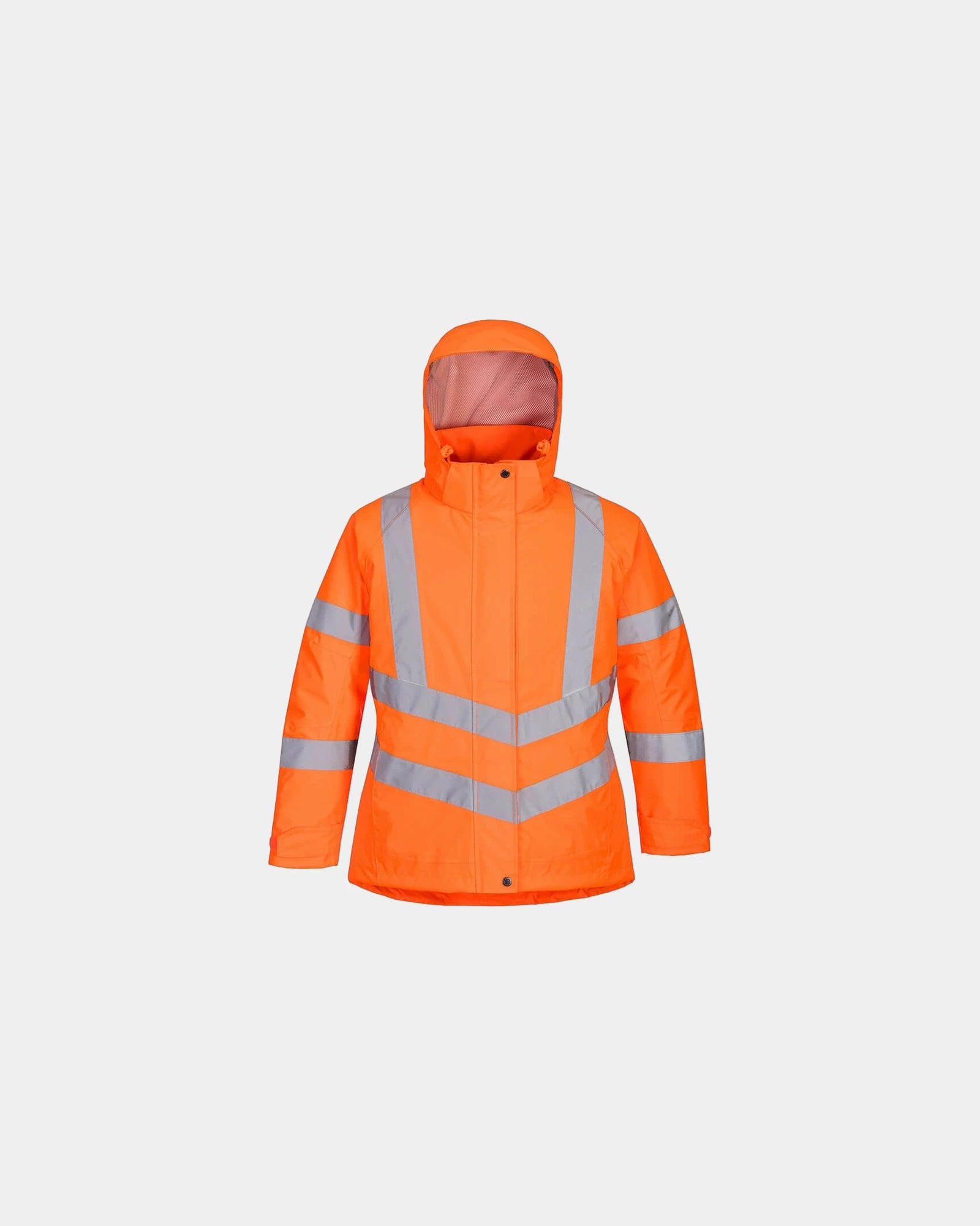 Parka d'hiver haute visibilité femme à personnaliser - Orange