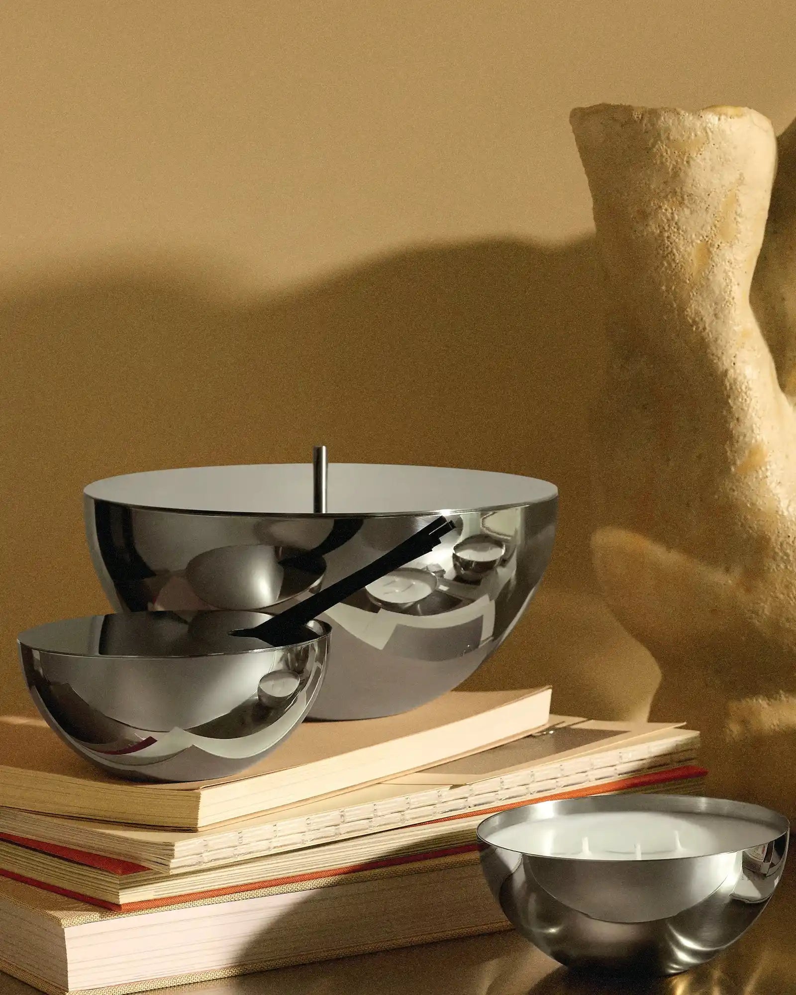 Récipient décoratif acier inoxydable Alessi Rocc à personnaliser