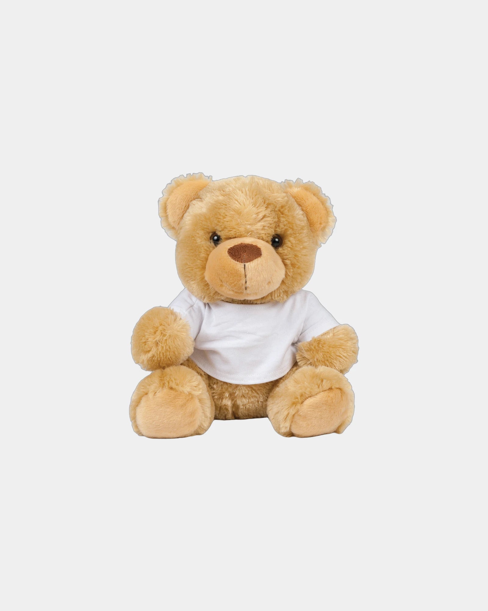 Peluche ours en t-shirt coton à personnaliser - Brown
