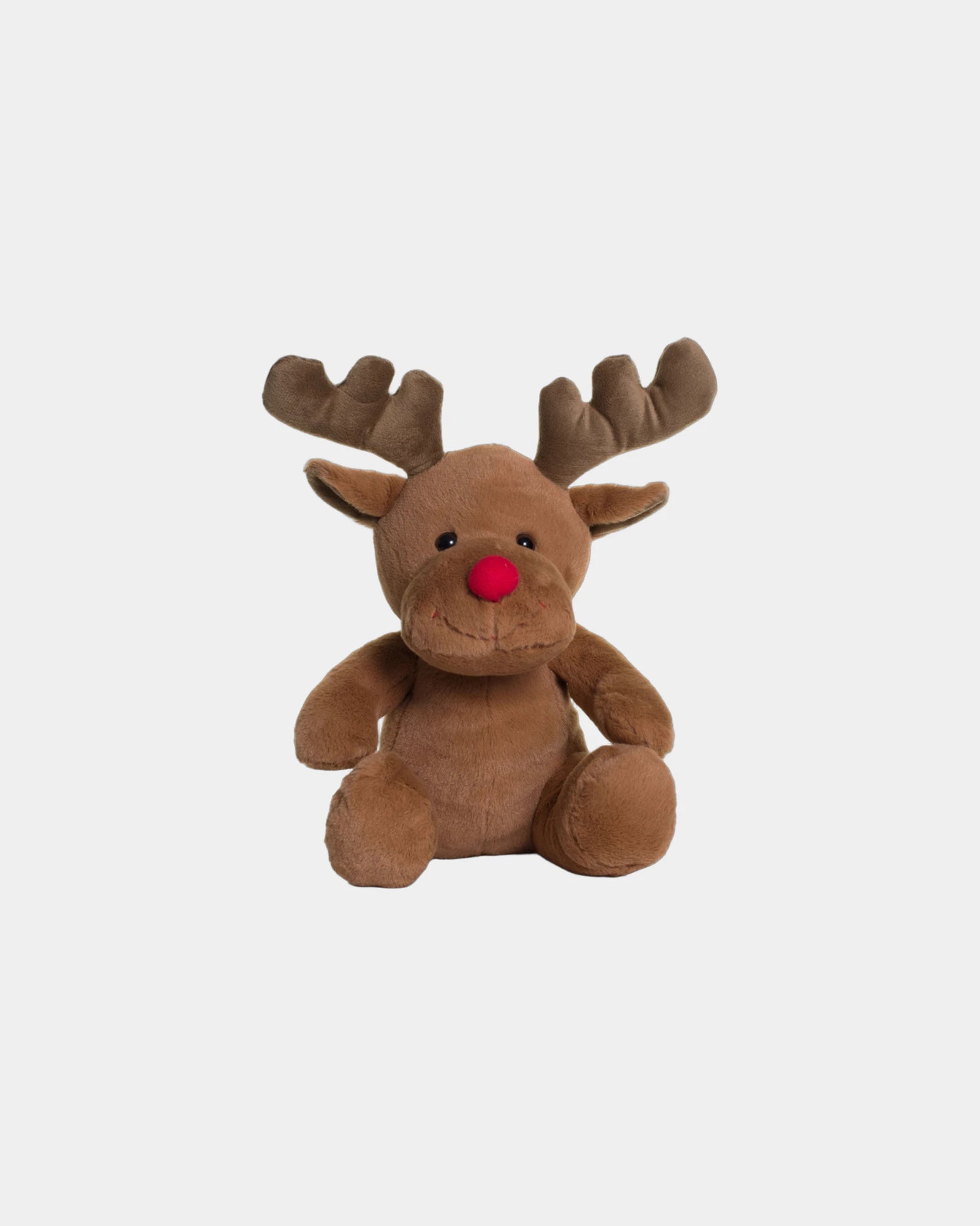 Peluche renne nez rouge EN71 à personnaliser - Brown