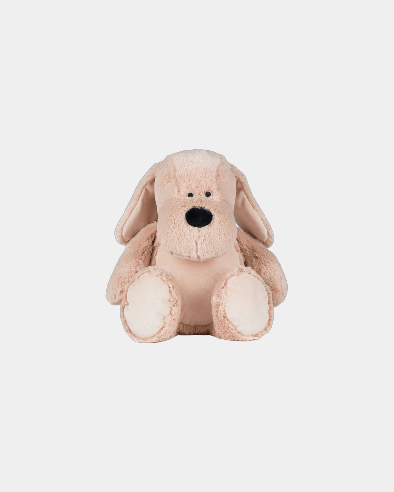 Peluche zip marquage ventre Zippie Dog à personnaliser - Mid Brown