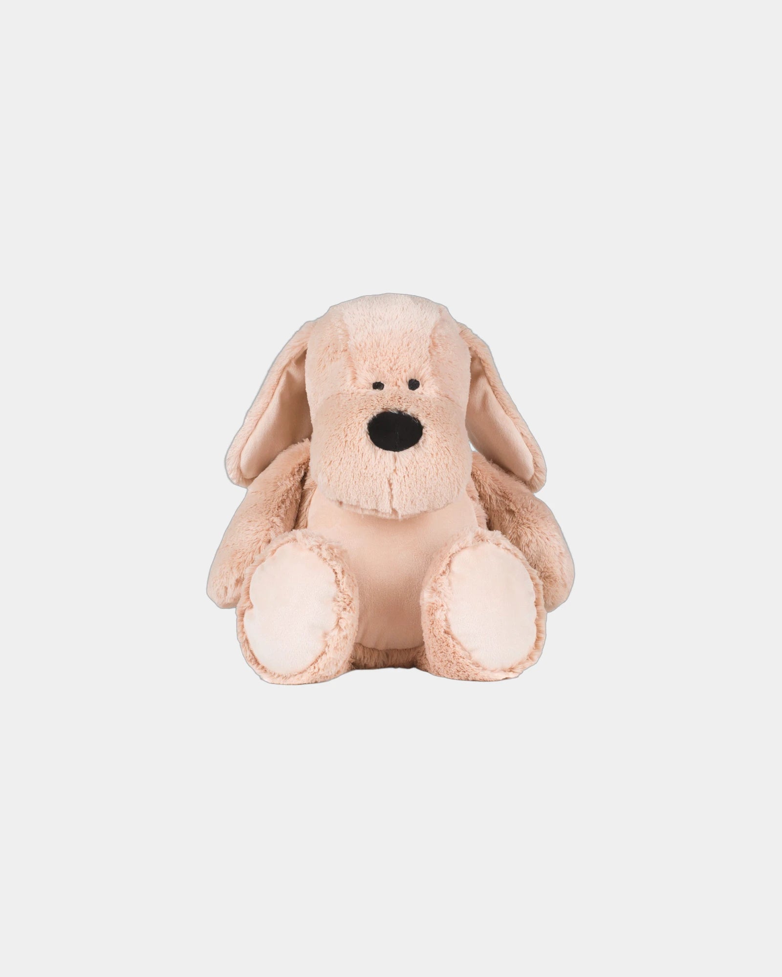 Peluche zip marquage ventre Zippie Dog à personnaliser - Mid Brown
