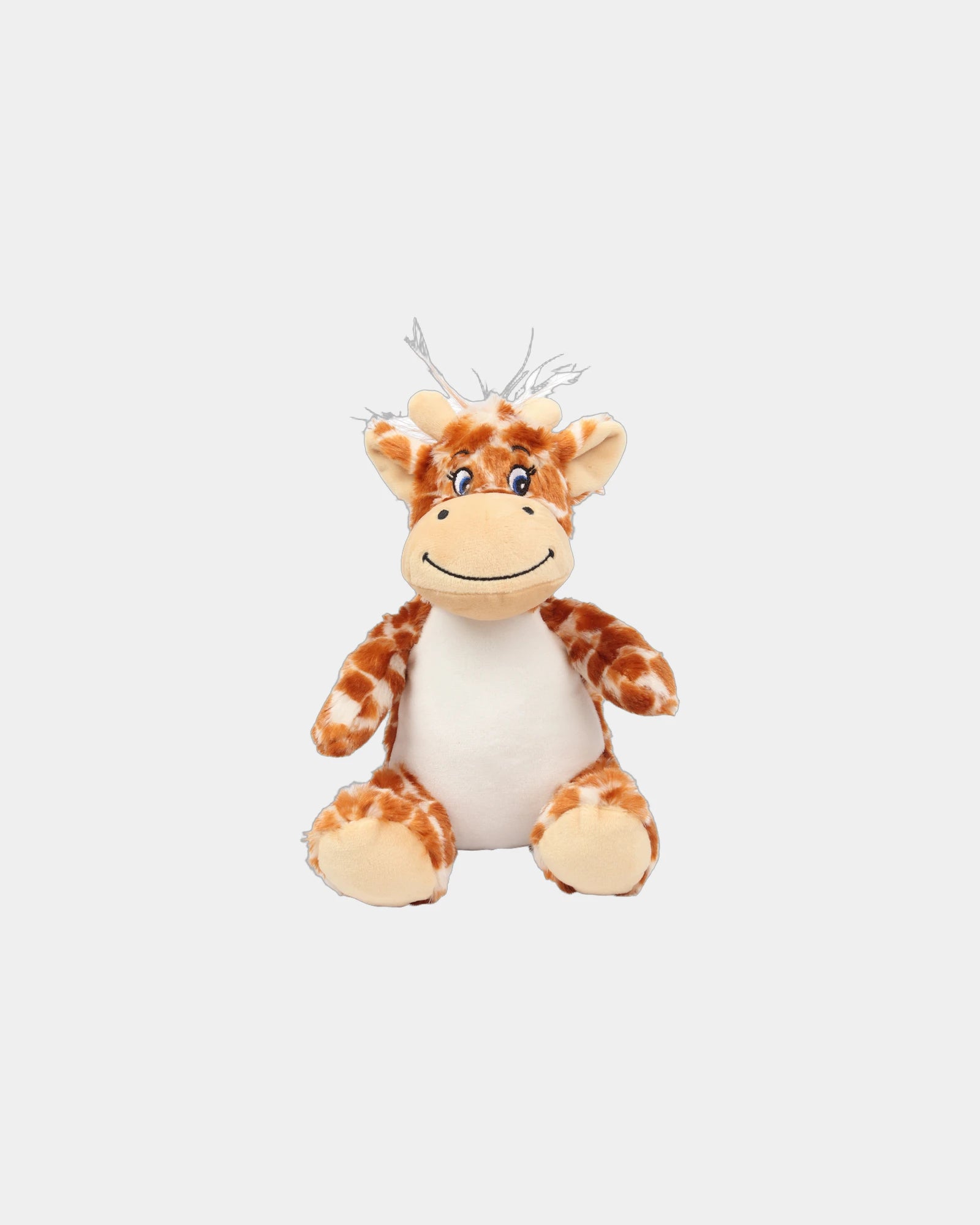 Peluche polyester ventre imprimable à personnaliser - Giraffe