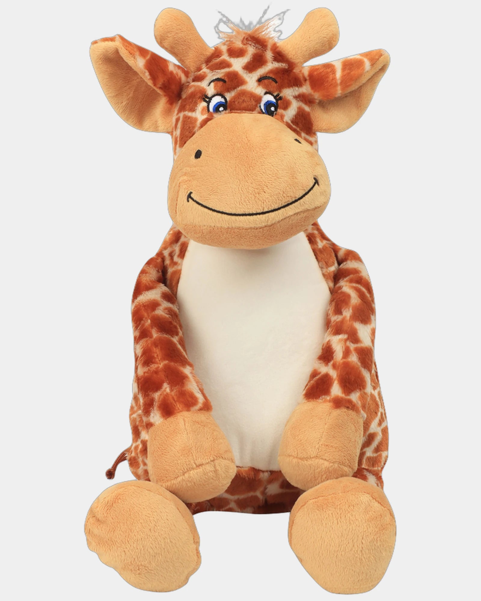 Peluche zippée Girafe polyester à personnaliser - 4