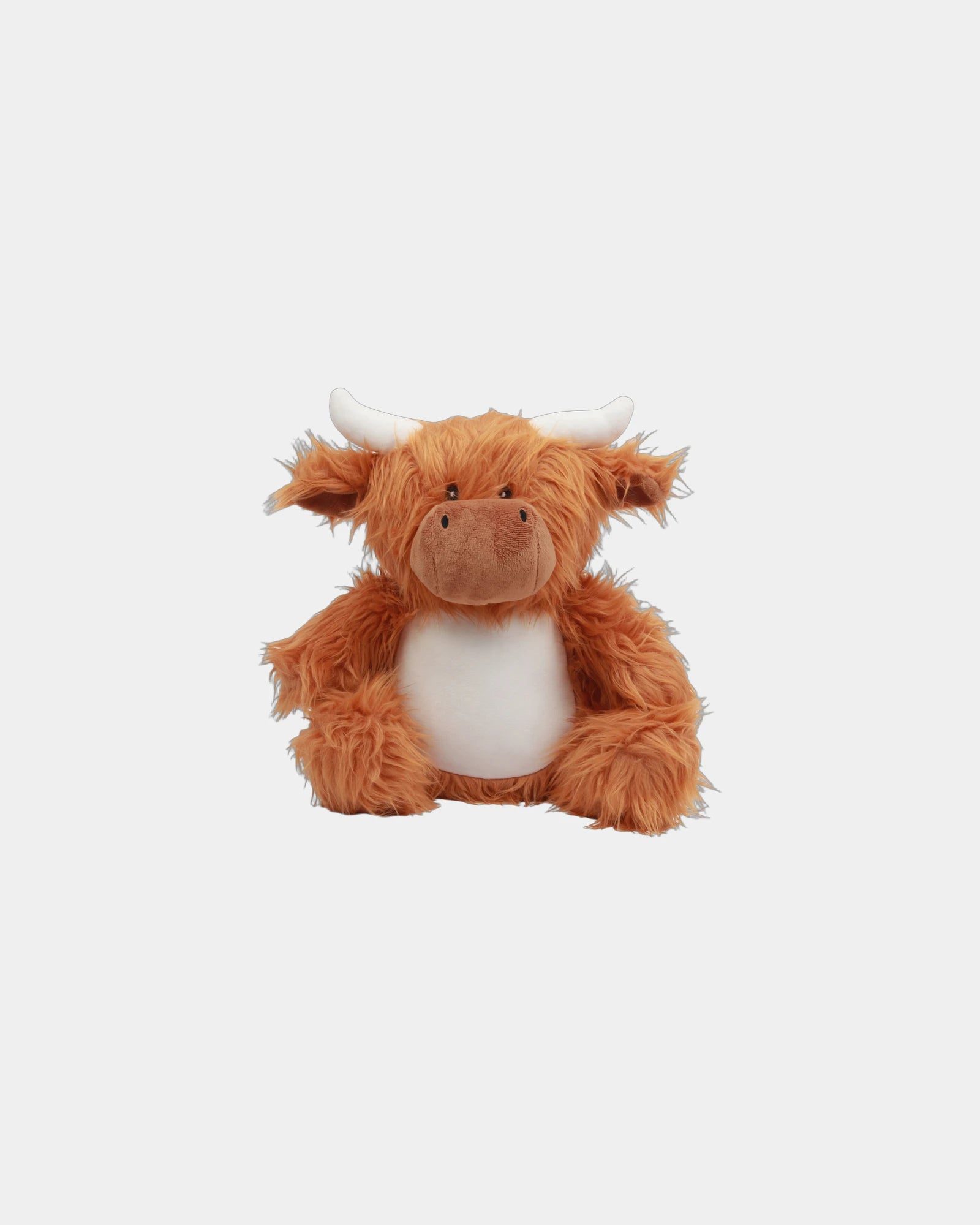 Peluche zippée vache polyester à personnaliser - Brown