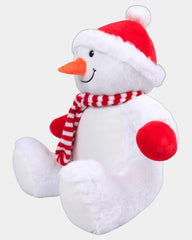 Peluche zippée bonhomme de neige à personnaliser - 3