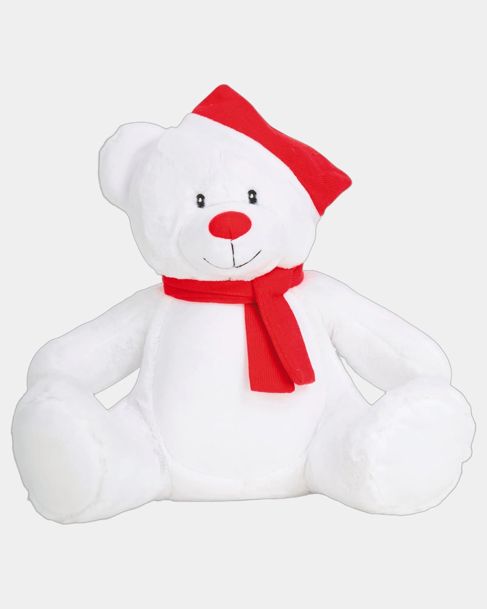 Peluche ourson de Noël bonnet et écharpe à personnaliser - 5