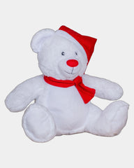 Peluche ourson de Noël bonnet et écharpe à personnaliser - 3