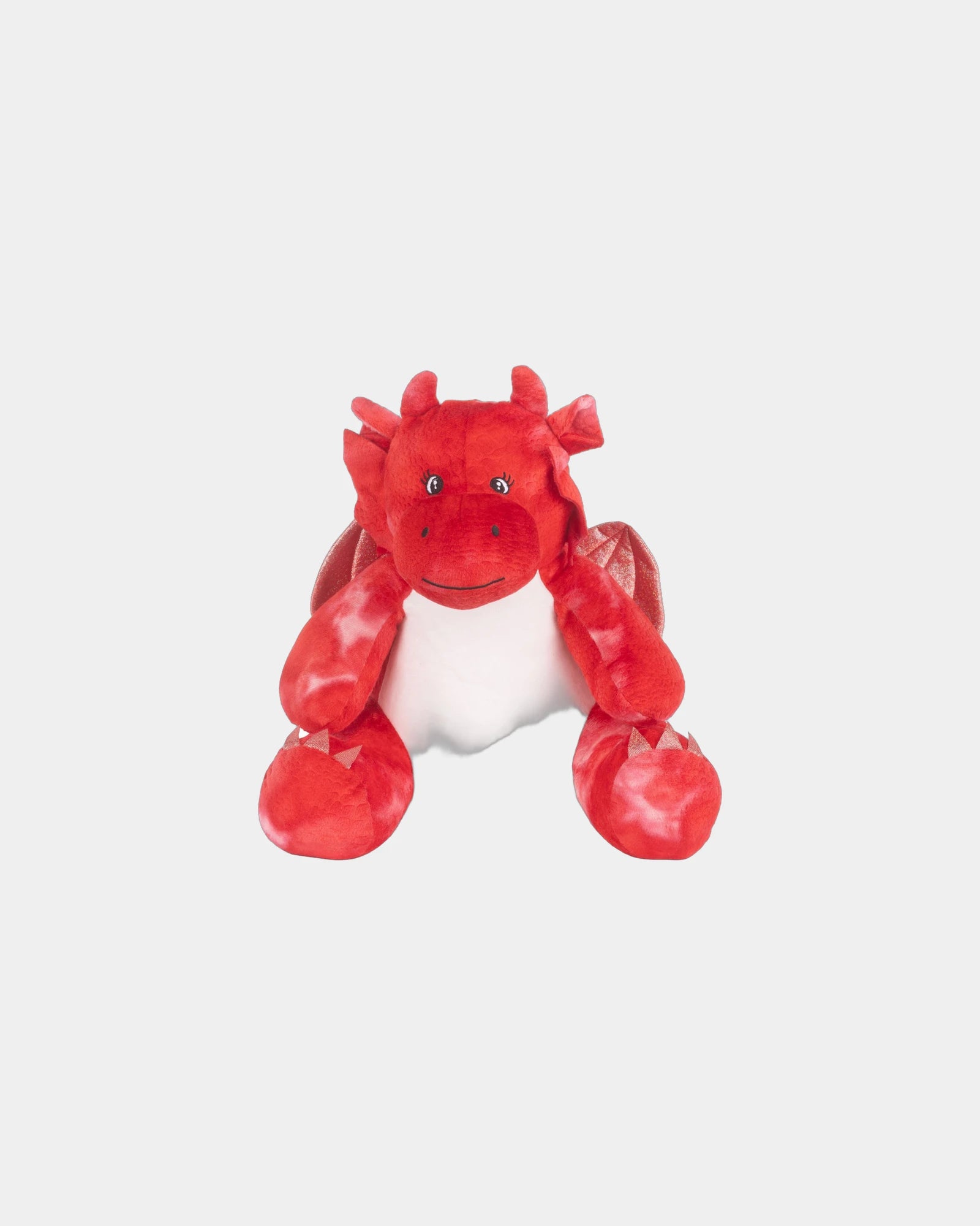 Peluche dragon 39 cm zippée à personnaliser - Red