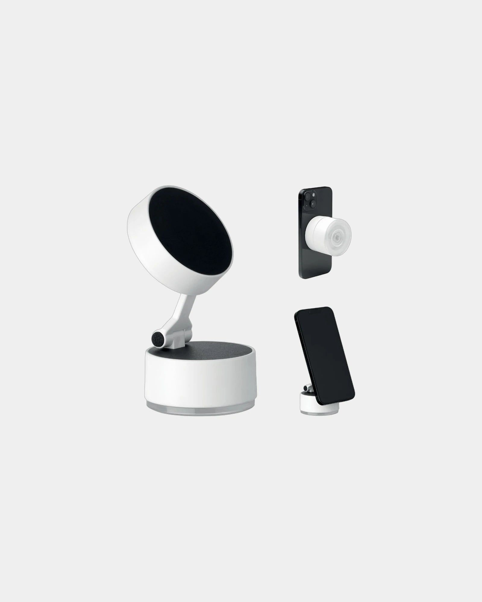 Support magnétique téléphone ABS Magphone à personnaliser - Blanc