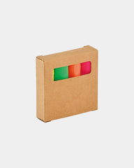 Set de 4 surligneurs boîte kraft à personnaliser - Beige