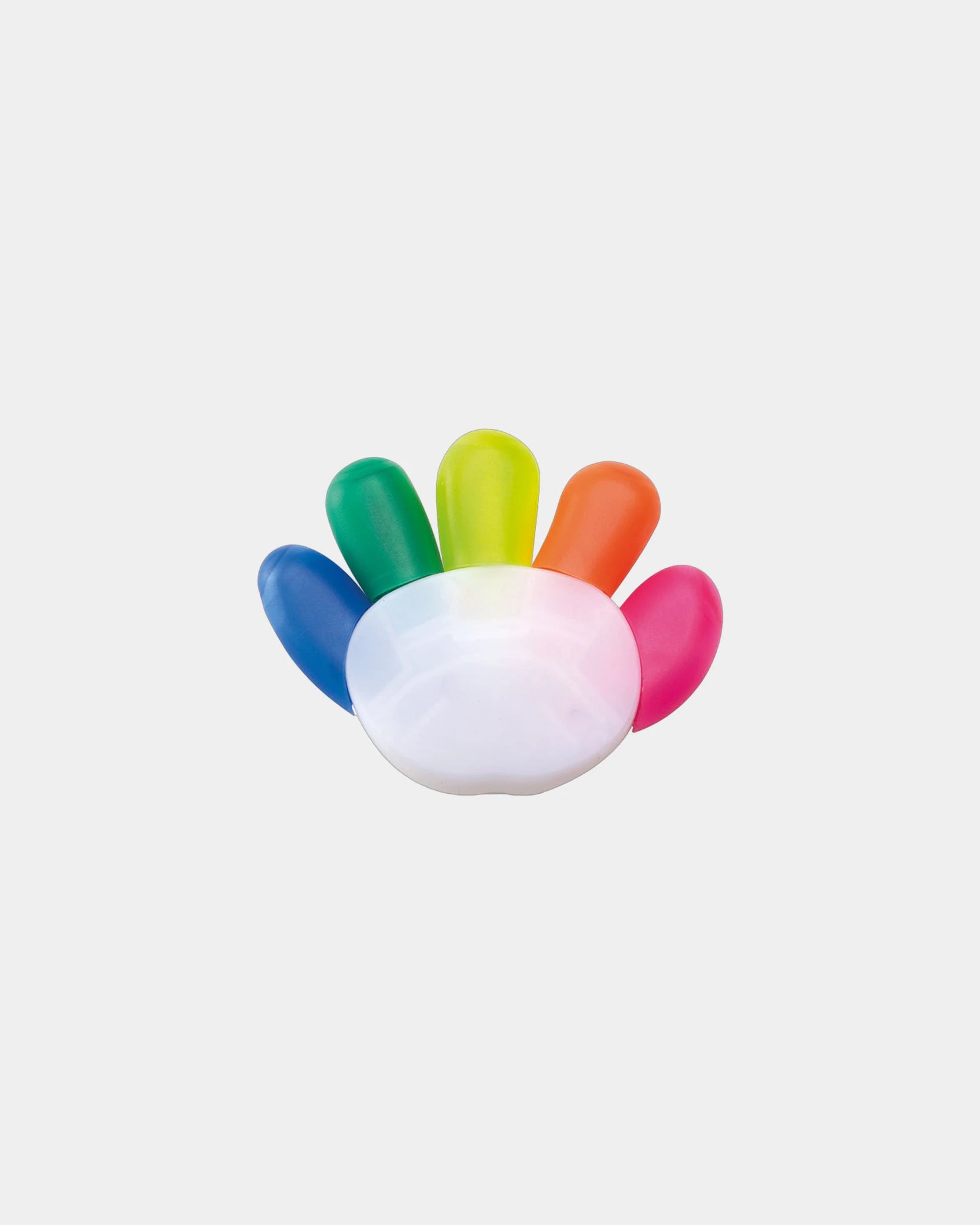 Surligneur 5 couleurs forme main à personnaliser - Multicolore