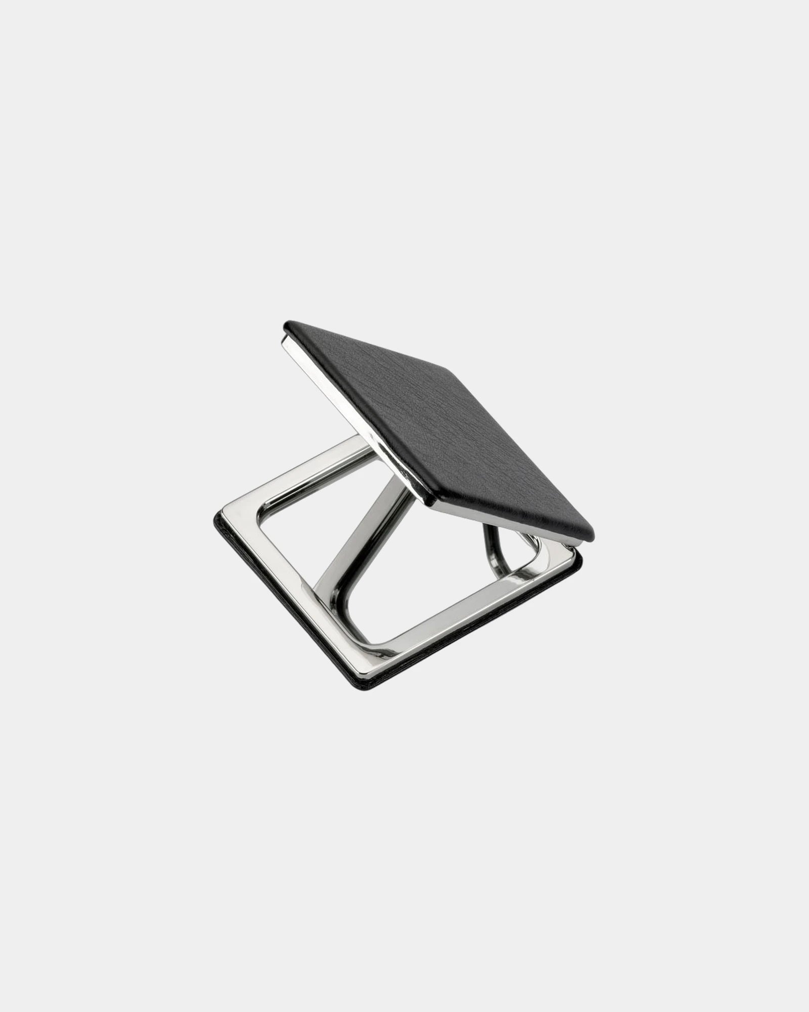 Miroir magnétique double face carré à personnaliser - Noir