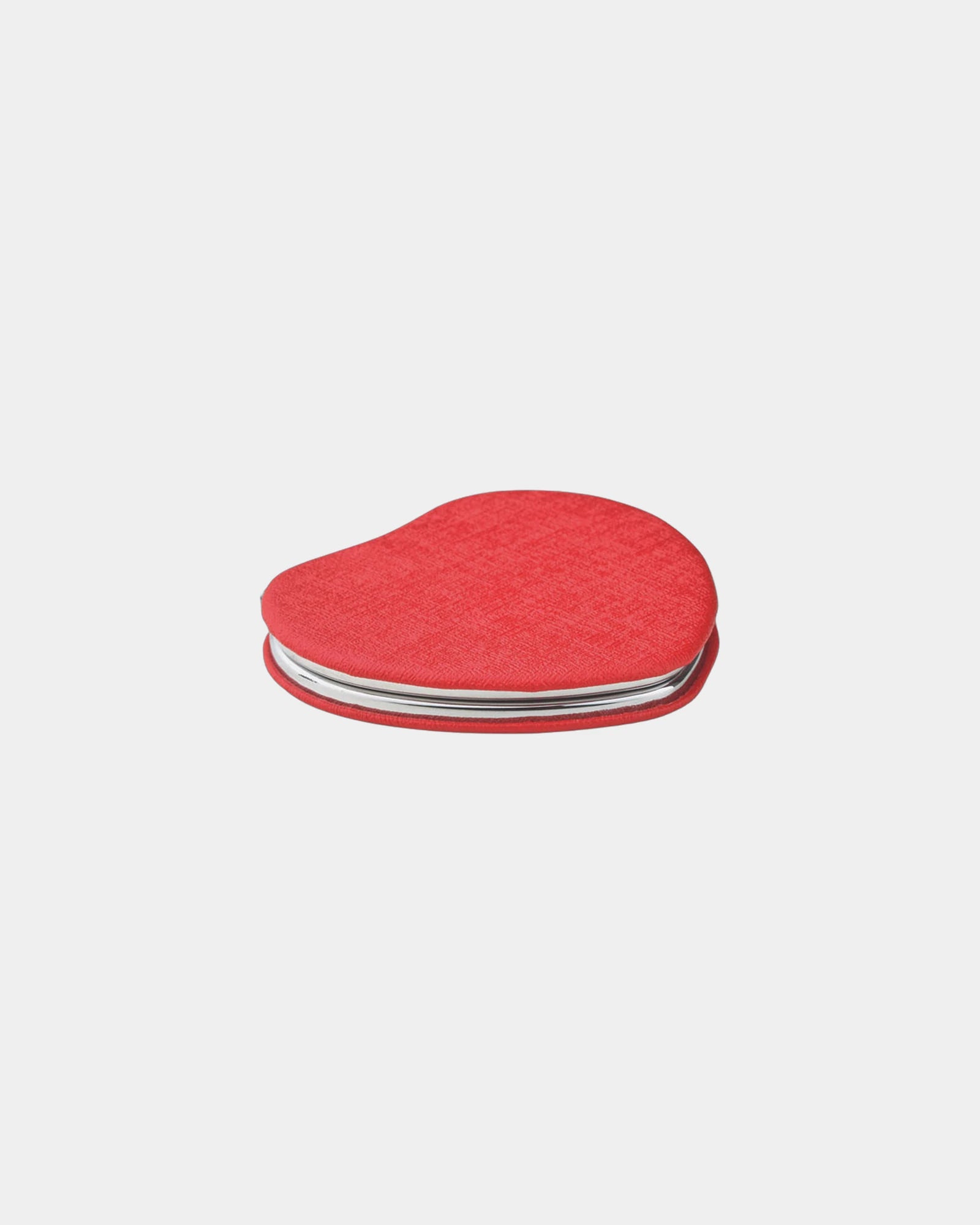 Miroir de poche cœur PU fermeture magnétique à personnaliser - 1