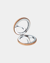 Miroir de poche en liège naturel à personnaliser - Beige