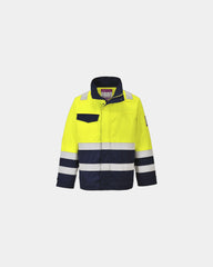 Veste Hi-Vis modacrylique à personnaliser - Jaune-Bleu Marine