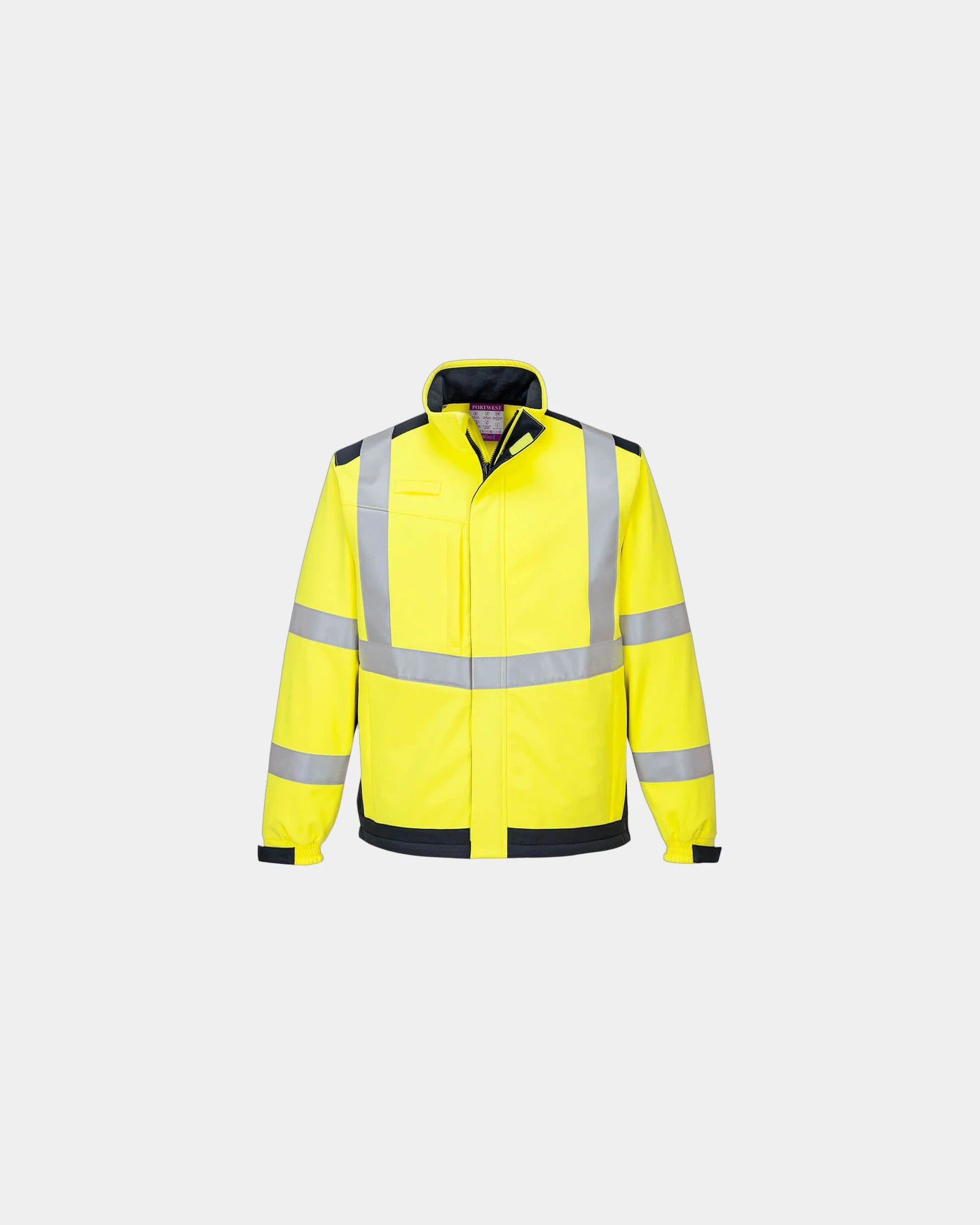 Veste softshell modaflame à personnaliser - Jaune-Bleu Marine
