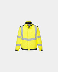 Veste softshell modaflame à personnaliser - Jaune-Bleu Marine