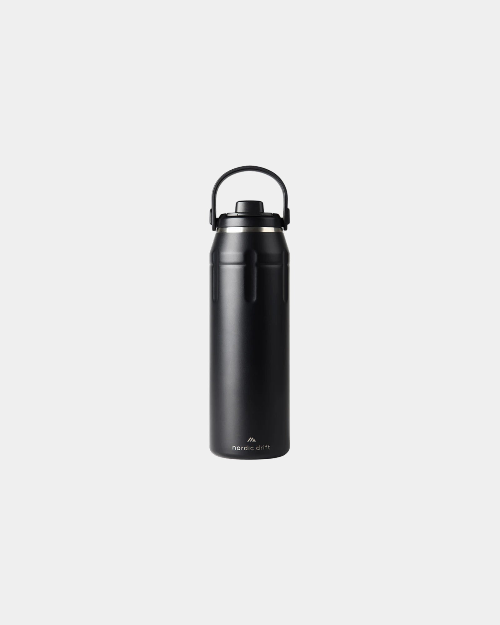 Bouteille isotherme acier recyclé 940ml à personnaliser - Noir