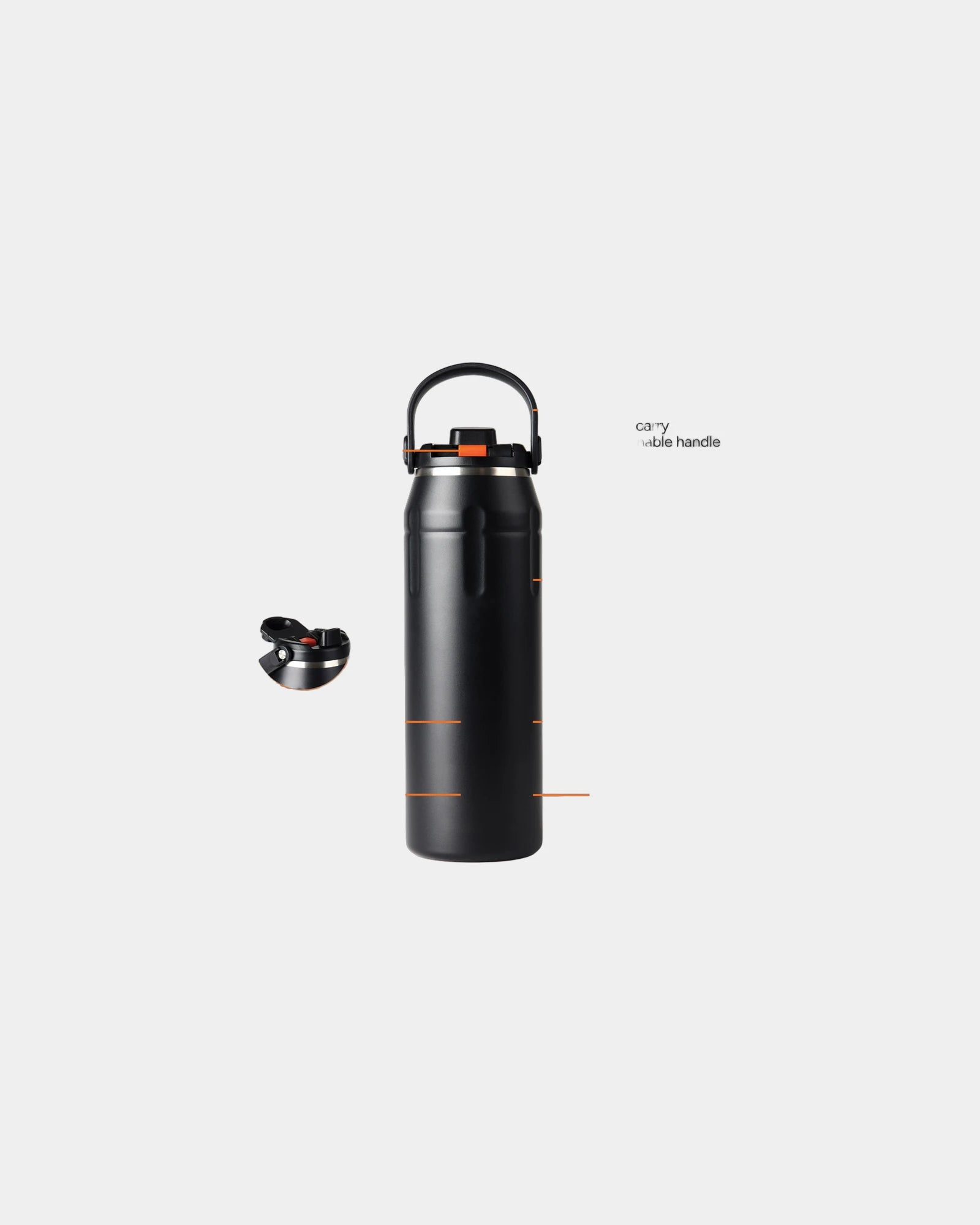 Bouteille isotherme acier recyclé 940ml à personnaliser - 1