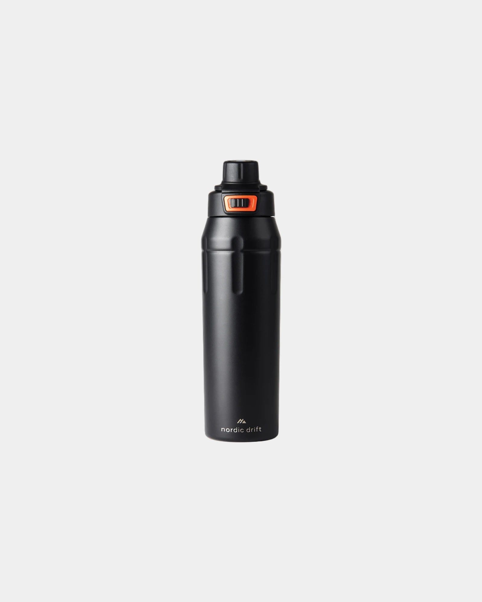 Bouteille isotherme acier recyclé Nordic Drift Trail à personnaliser - Noir