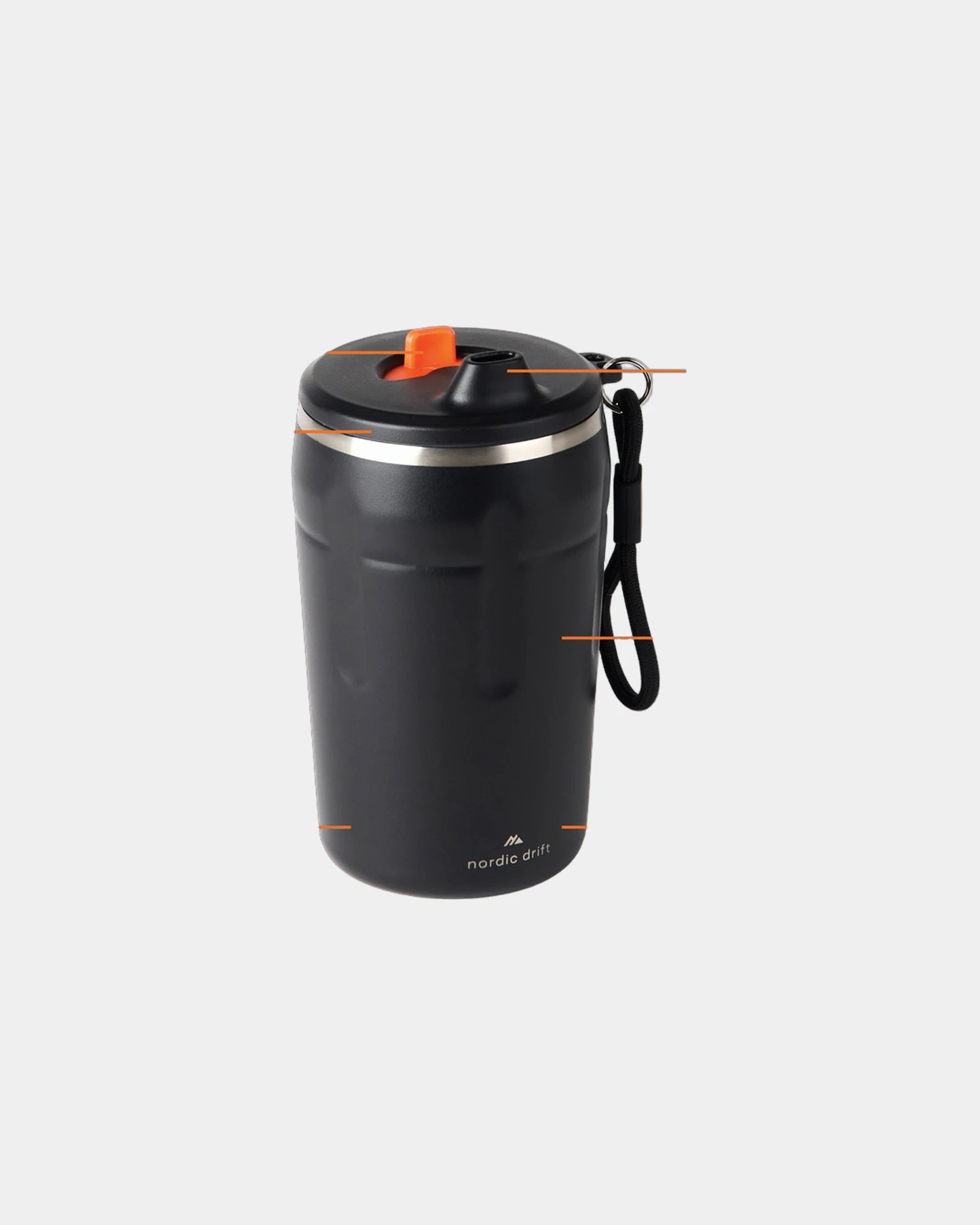 Tasse à café étanche acier recyclé 350ml à personnaliser - 1