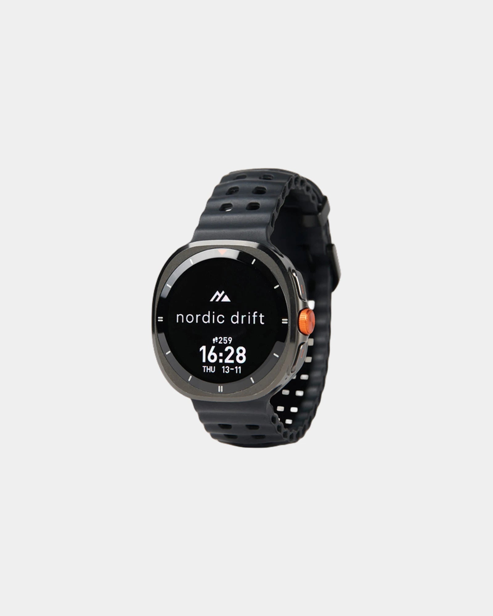 Montre connectée IP68 Nordic Drift Titan à personnaliser - Noir