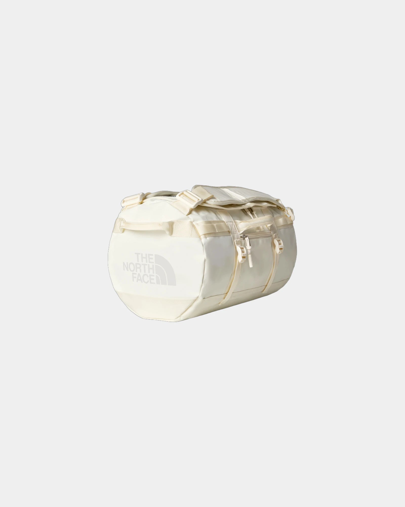 Sac duffel polyester recyclé The North Face 31L à personnaliser - White Dune-Tnf White