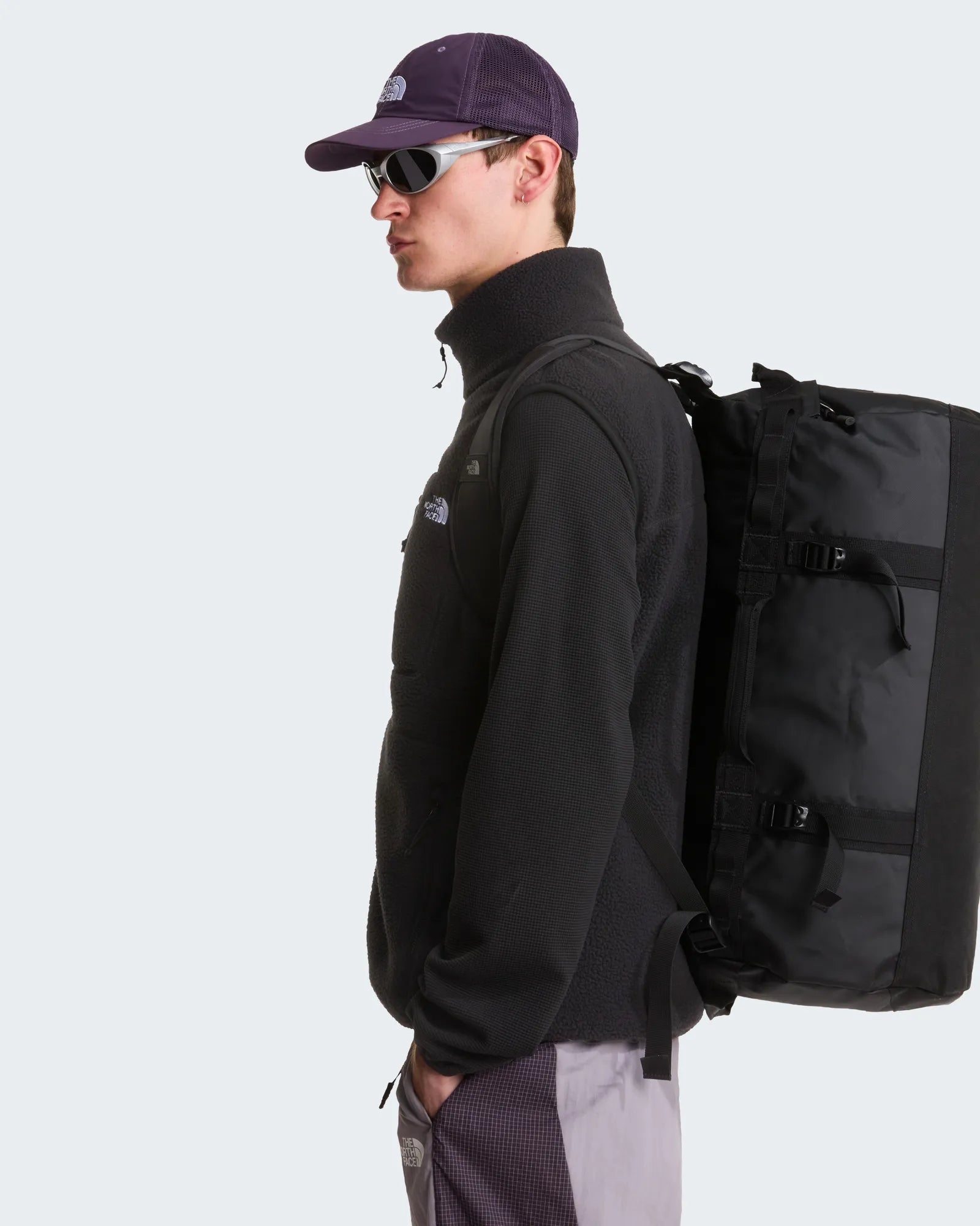 Sac duffel polyester recyclé The North Face 50L à personnaliser - 19