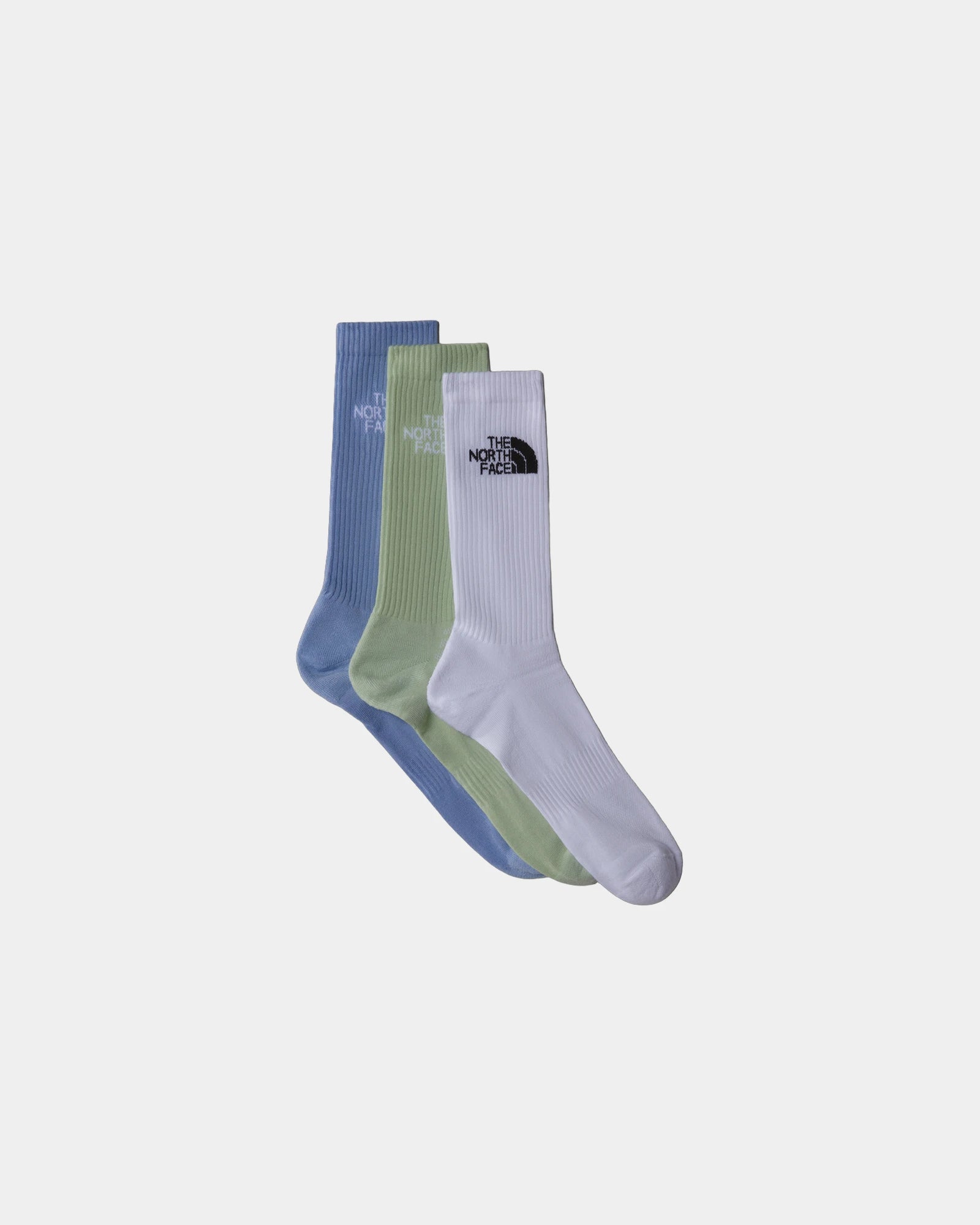 Chaussettes mi-mollets amorti The North Face à personnaliser - Tnf White-Misty Sage-Steel Blue