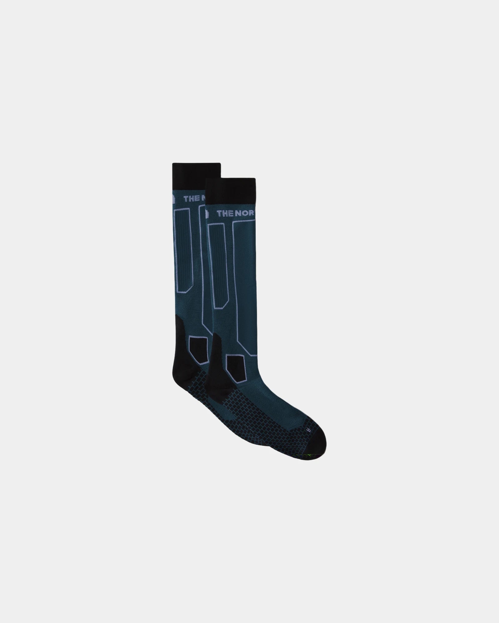 Chaussettes hauteur genou The North Face à personnaliser - Mallard Blue-Tnf Black