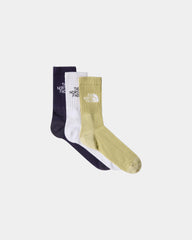 Chaussettes standard Everyday mi-mollets The North Face à personnaliser - Tnf White-Endless Dusk-Pear