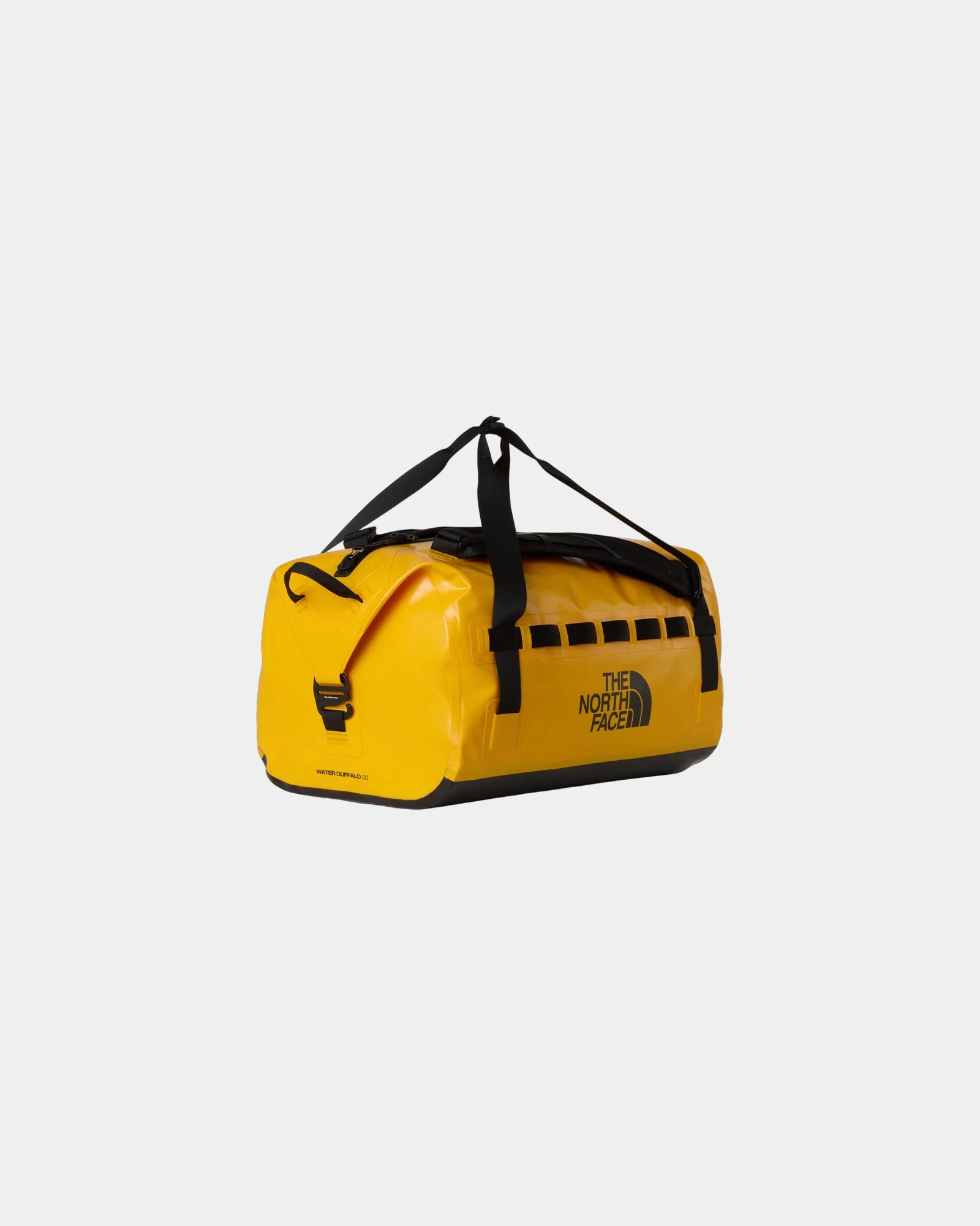 Sac duffel imperméable The North Face 50L à personnaliser - Summit Gold-Tnf Black