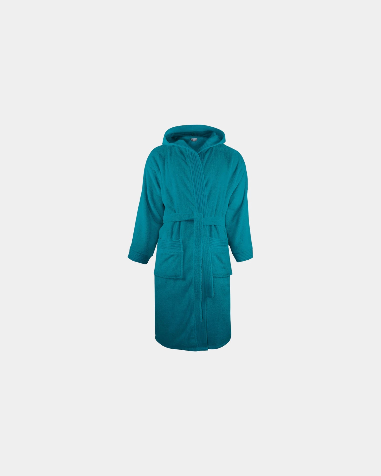 Peignoir capuche éponge coton 420g/m² à personnaliser - Turquoise