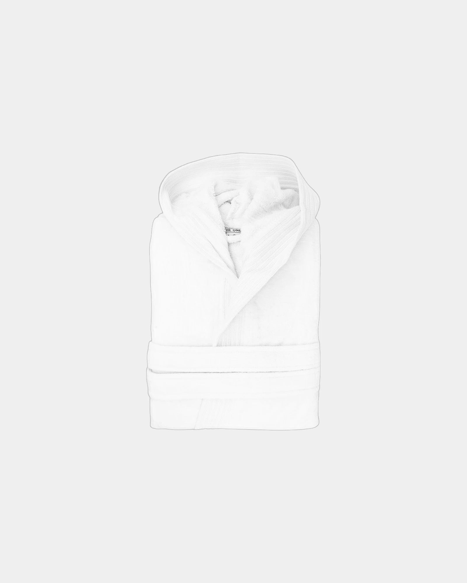 Peignoir capuche velours coton 450g/m² à personnaliser - White