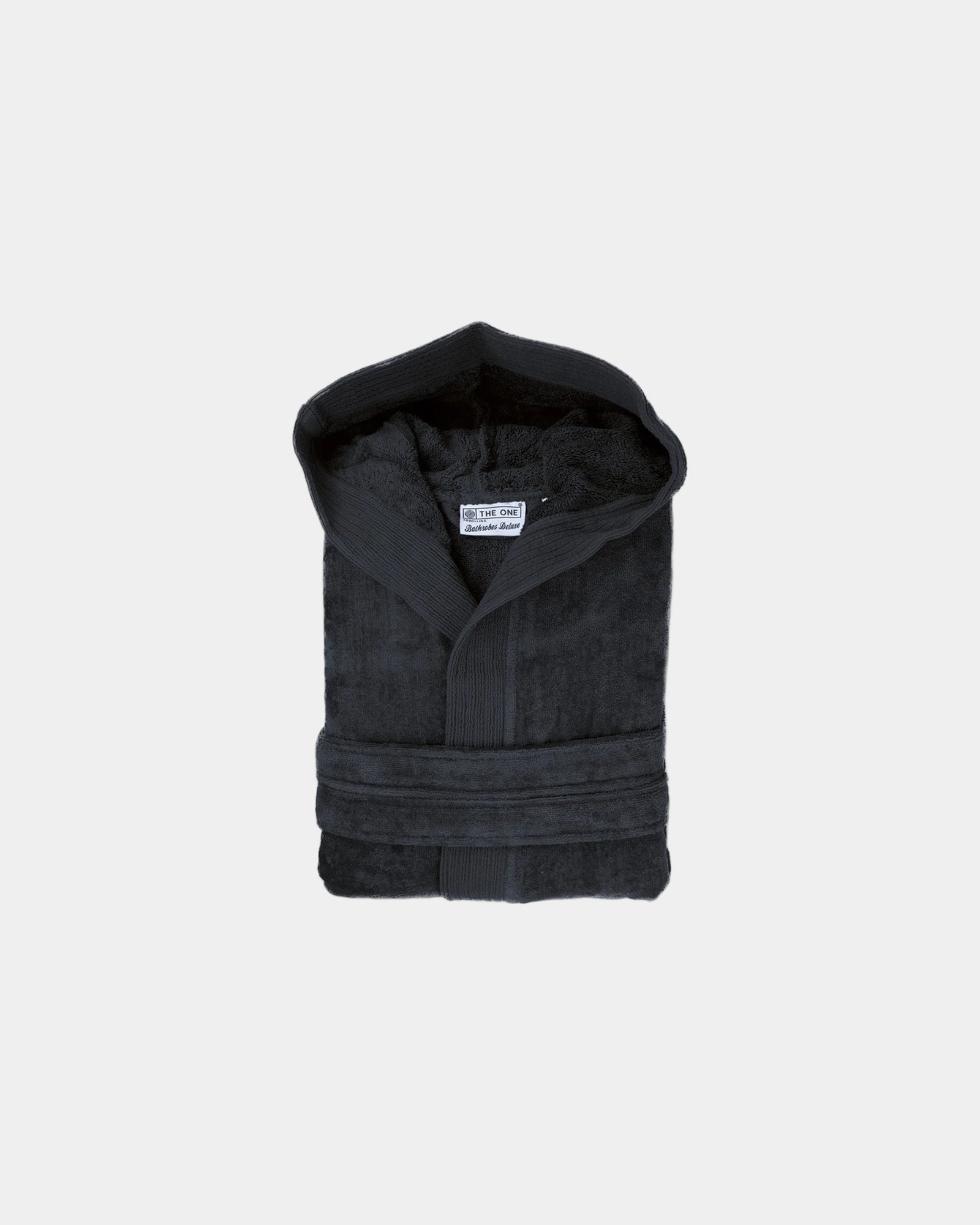 Peignoir capuche velours coton 450g/m² à personnaliser - Anthracite