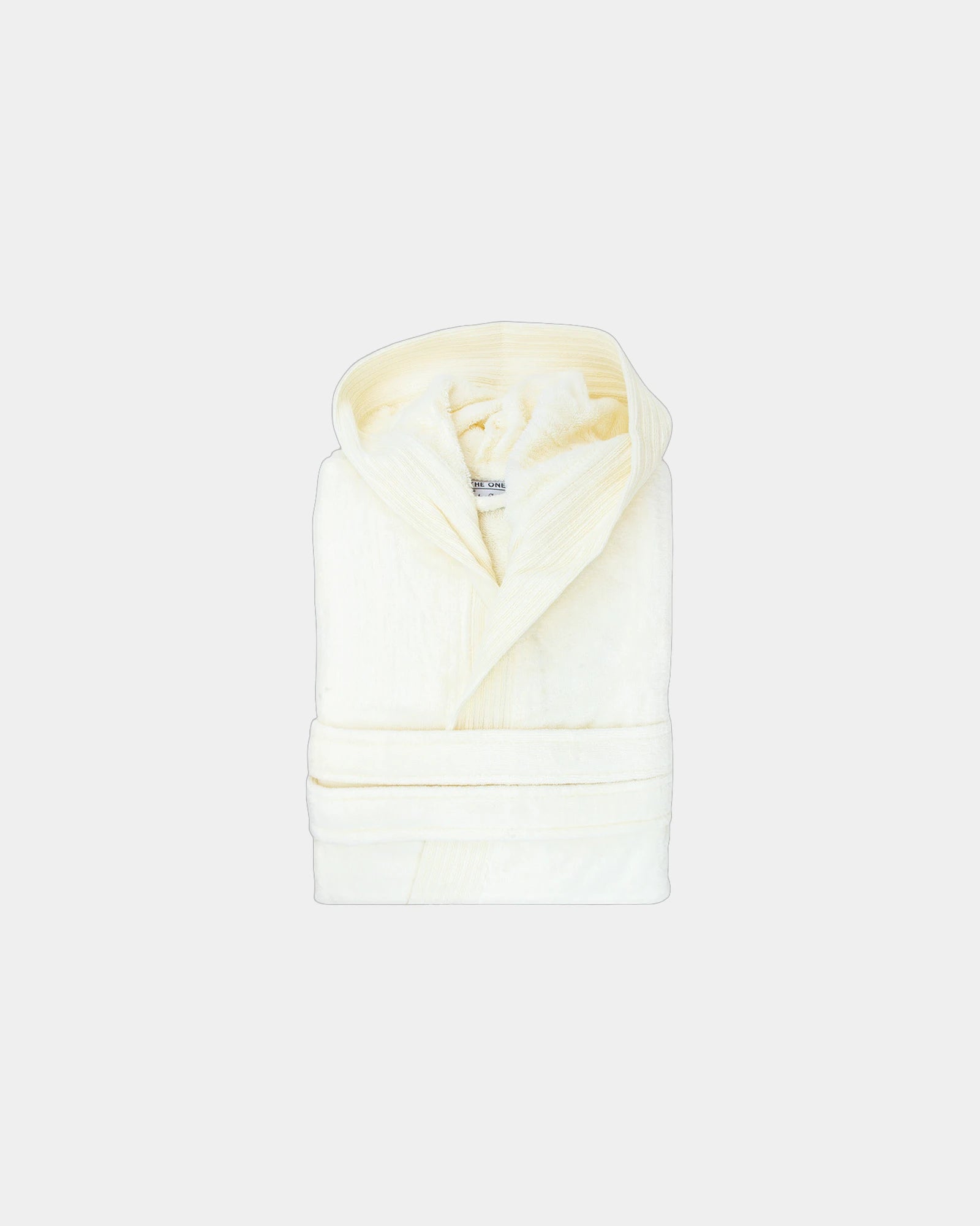Peignoir capuche velours coton 450g/m² à personnaliser - Ivory Cream
