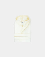 Peignoir capuche velours coton 450g/m² à personnaliser - Ivory Cream