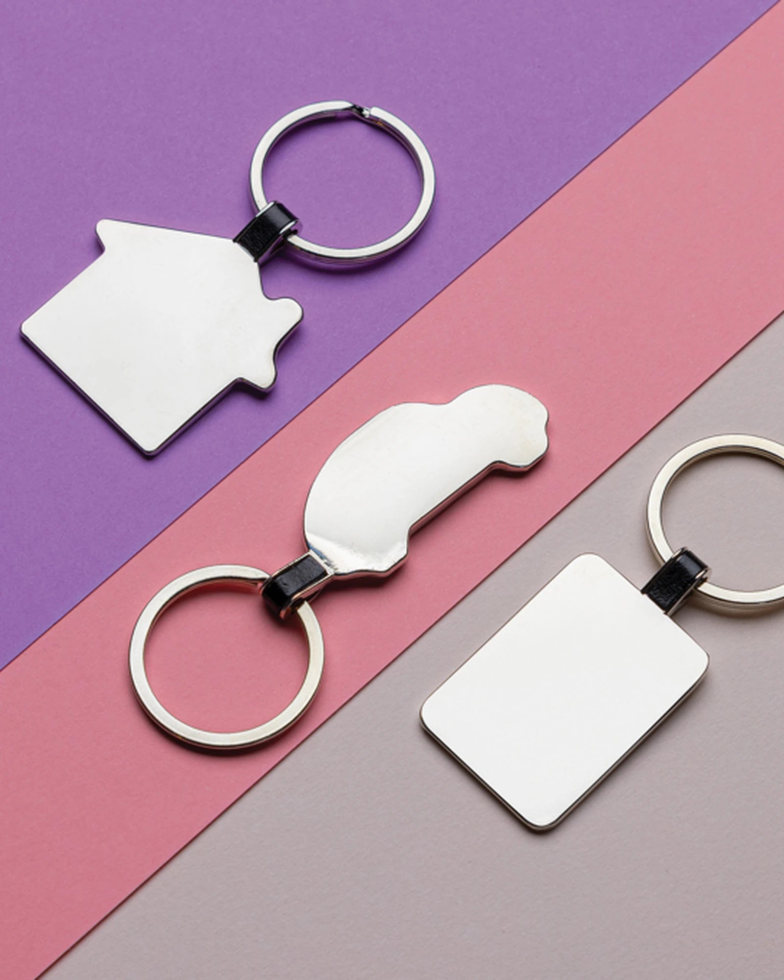 Porte-clés en alliage de zinc recyclé à personnaliser - 3