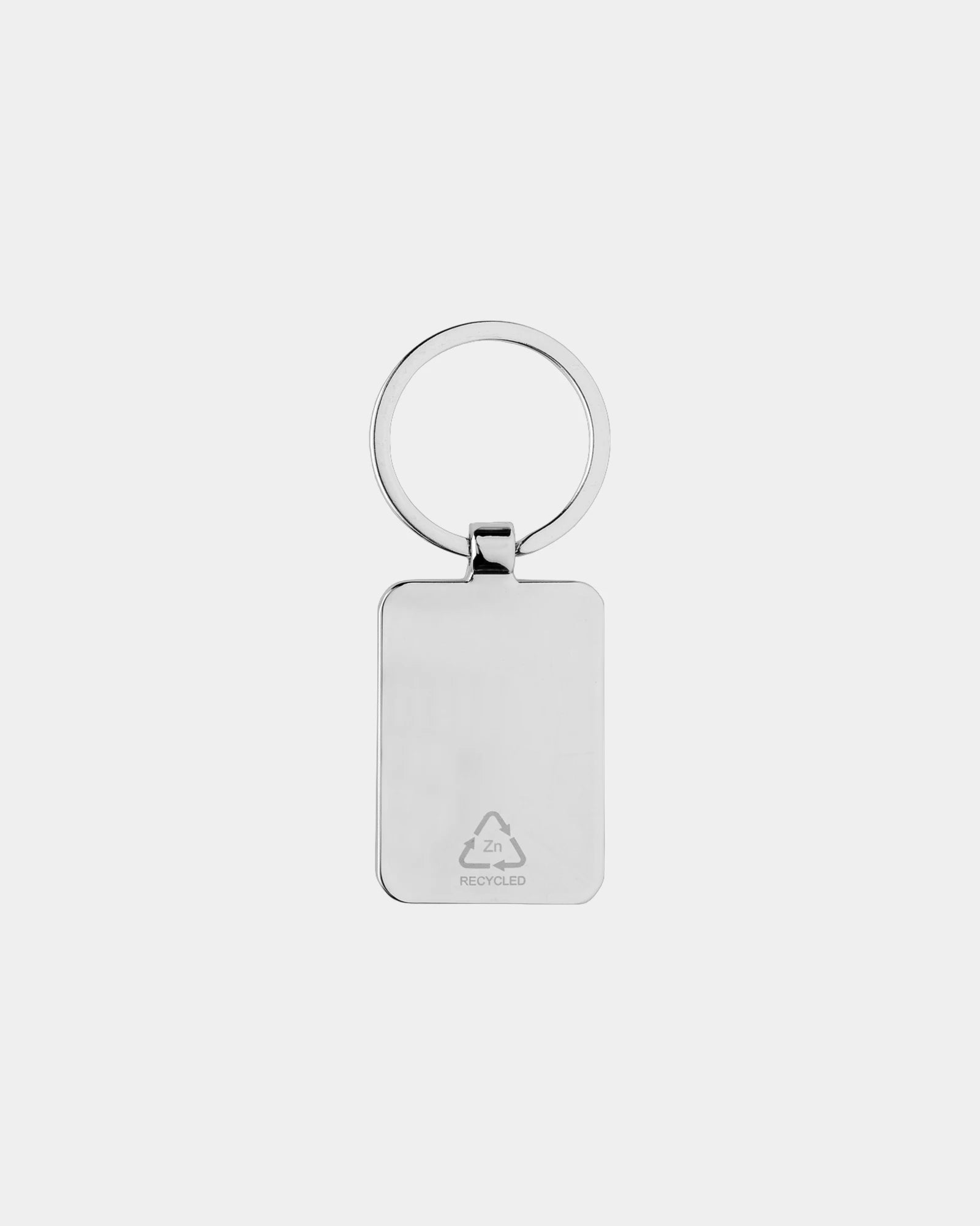 Porte-clés rectangle en zinc recyclé à personnaliser - 3