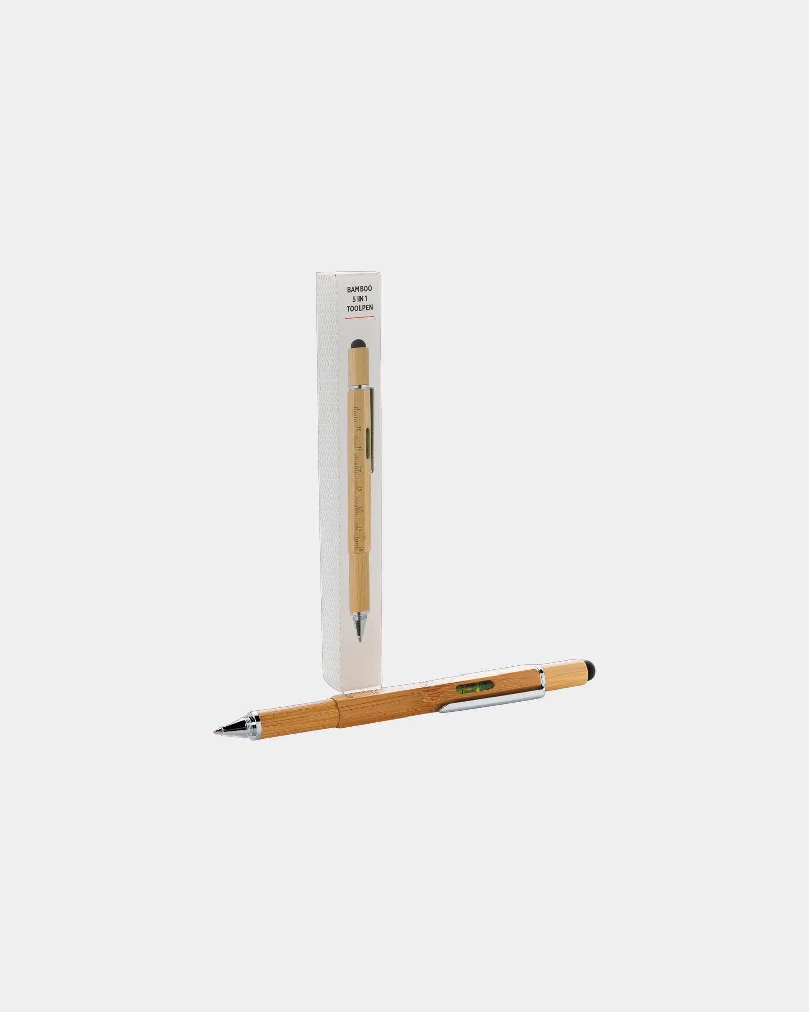 Boîte à outils 5 en 1 en bambou à personnaliser - 2